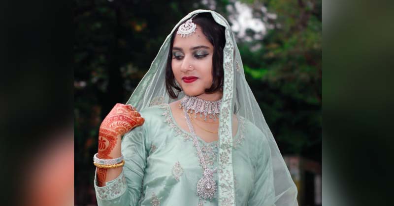 নববধূ সুলতানা পারভিন সোহা। ছবি : প্রতিনিধি