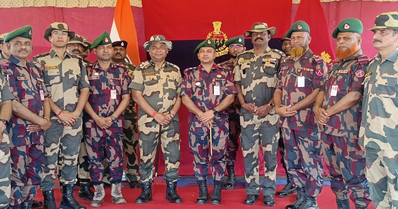 বিজিবি ও বিএসএফের ব্যাটালিয়ন কমান্ডার পর্যায়ে বৈঠক। ছবি : প্রতিনিধি