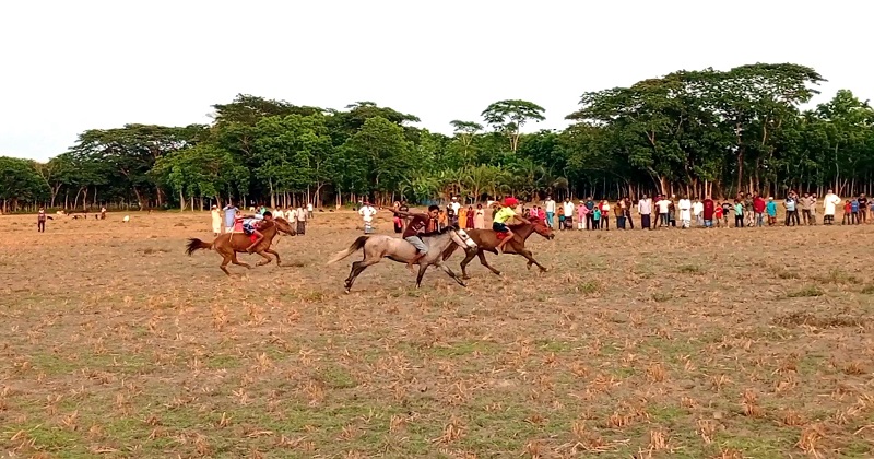 ঐতিহ্যবাহী ঘোড় দৌড়। ছবি : প্রতিনিধি