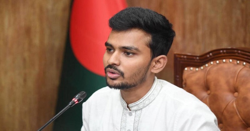 উপদেষ্টা আসিফ মাহমুদ সজীব ভূঁইয়া।