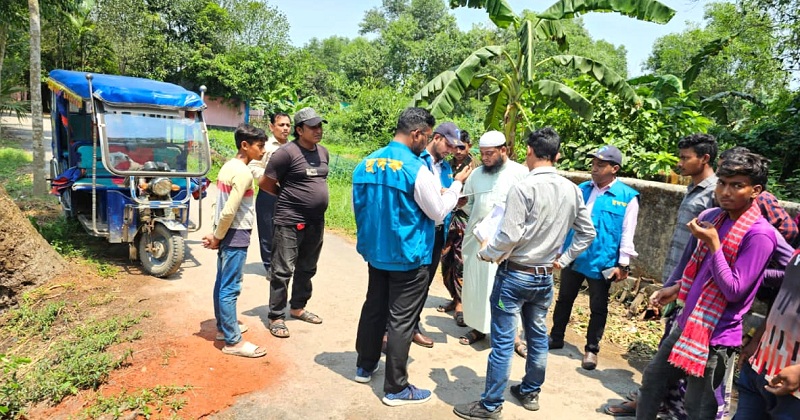 কুমিল্লা চৌদ্দগ্রামে সড়ক নির্মাণে অনিয়ম, দুদকের অভিযান