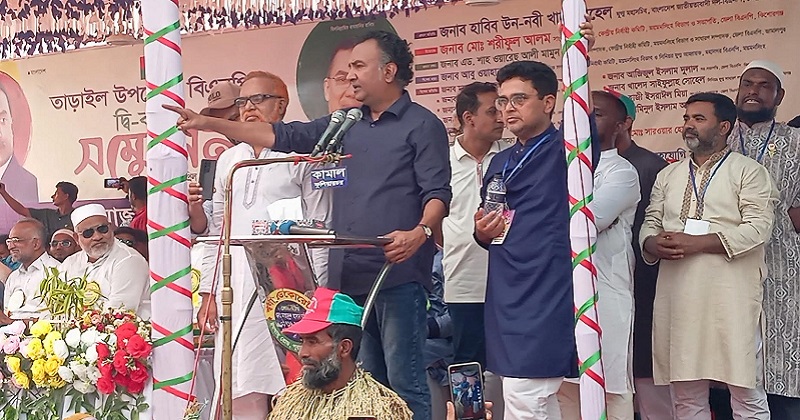 তাড়াইল উপজেলা বিএনপির সম্মেলনে হাবিব-উন-নবী খান সোহেল। ছবি : প্রতিনিধি