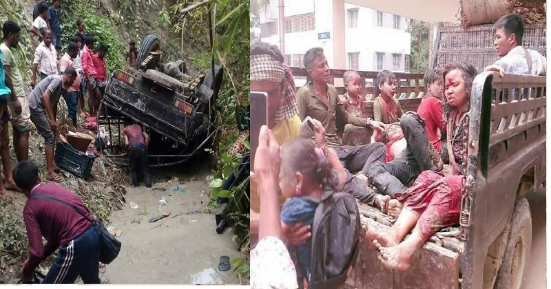 বান্দরবানে যাত্রীবাহী চান্দের গাড়ি খাদে পড়ে নিহত ১