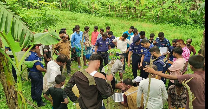 নরসিংদীর পলাশে কলাবাগান থেকে অজ্ঞাত যুবকের লাশ উদ্ধার
