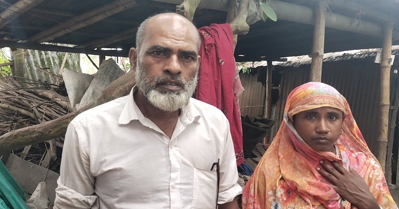 সাঘাটায় জমি নিয়ে বিরোধ বাড়ি ভাঙচুর-লুটপাট, অতঙ্কে পরিবার বাড়ি ছাড়া