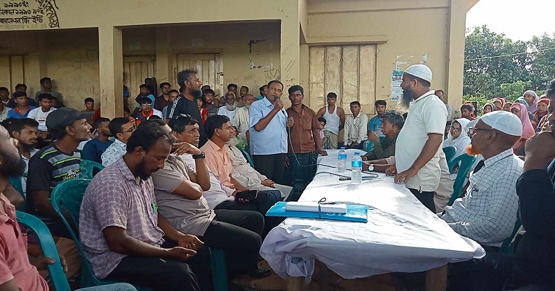সাদুল্লাপুরে আদালতের রায় উপেক্ষা করে জমি দখল, মীমাংসায় গ্রাম্য সালিশ