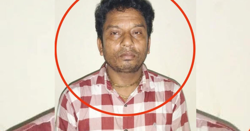 গ্রেফতার অভিযুক্ত প্রজেশ দাশ। ছবি : প্রতিনিধি