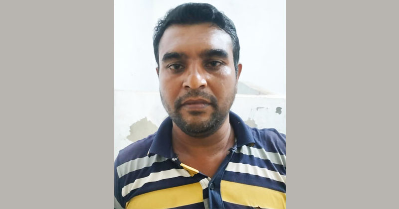 গ্রেফতারকৃত আসামি মো. রাসেল।