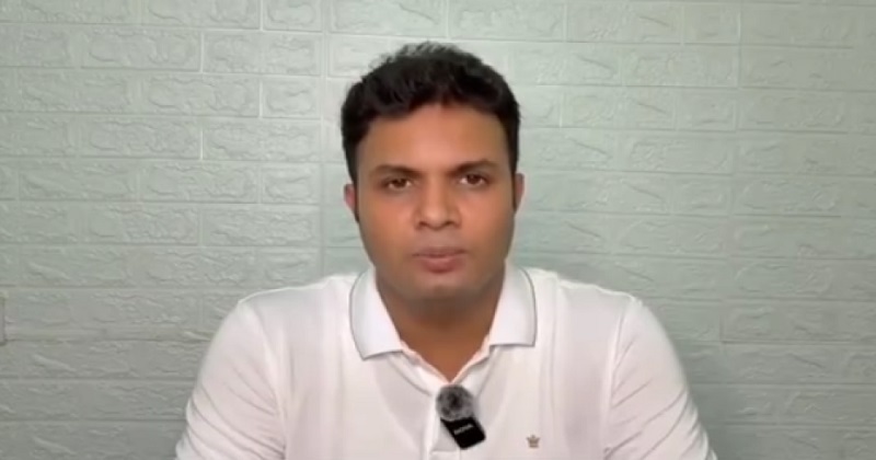 নিষিদ্ধ ছাত্রলীগের সভাপতি সাদ্দাম হোসেন। ভিডিও থেকে নেওয়া