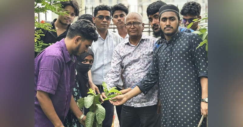 জুলাই শহিদদের স্মরণে ডিআইইউতে বৃক্ষরোপণ কর্মসূচিতে অংশ নেন উপাচার্য ড. জাহিদুল ইসলাম