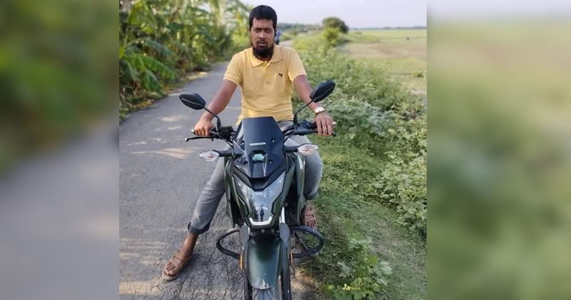 ছবি: মোটরসাইকেল দুর্ঘটনায় নিহত আবু সাদ (৩০)।