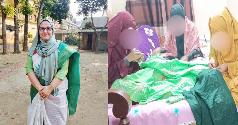 শিক্ষকতার পাশাপাশি নারীদের কর্মসংস্থান করছেন মনিরা