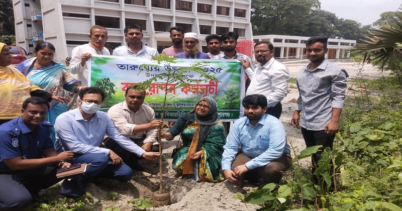 কুলিয়ারচরে তারুণ্যের উৎসব উপলক্ষ্যে বৃক্ষ রোপণ