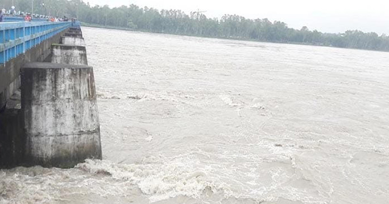 তিস্তা ব্যারাজের ডালিয়া পয়েন্ট। ছবি : প্রতিনিধি