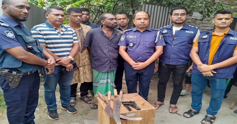গজারিয়ায় ৫ রাউন্ড গুলিভর্তি পিস্তলসহ আটক ১