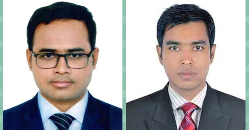  ডানে নাহিদ হাসান, বাঁয়ে নাজমুল ইসলাম