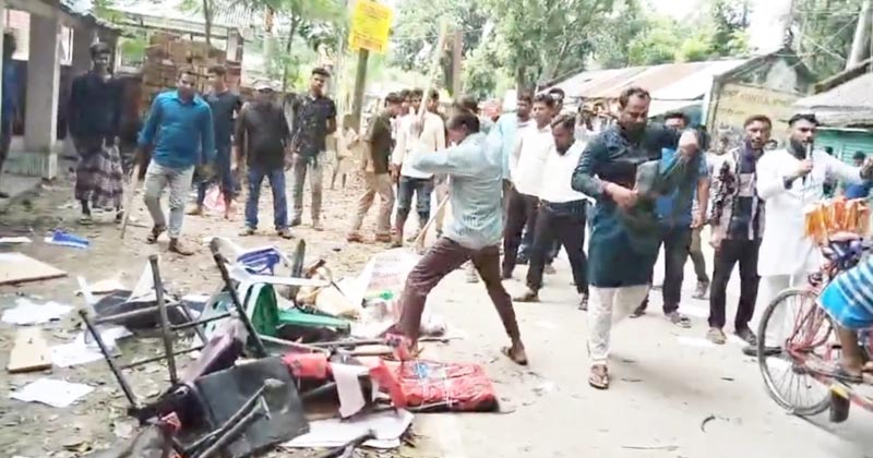হরিপুরে জাপা অফিস ভাঙচুর