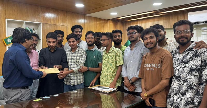 গোবিপ্রবিতে উপাচার্য বরাবর ছাত্রদলের চার দফা দাবি