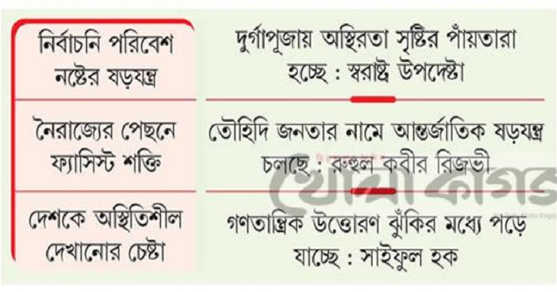ধর্মীয় বিভাজনের ষড়যন্ত্র