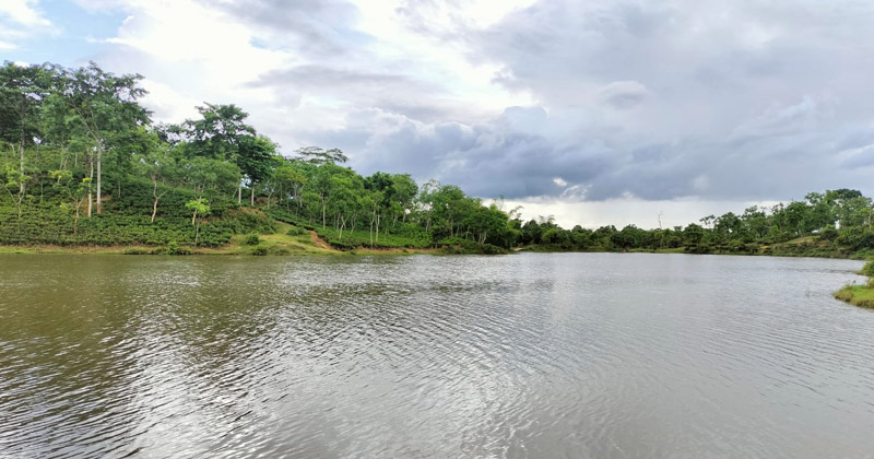 চম্পা লেকের অপরূপ সৌন্দর্যে মুগ্ধ দর্শনার্থীরা