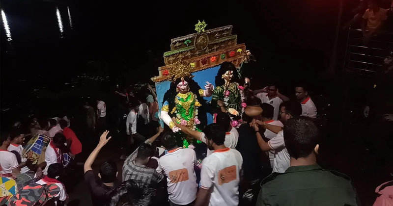 দেওয়ানগঞ্জে শান্তিপূর্ণ পরিবেশে শেষ হল দুর্গাপূজা