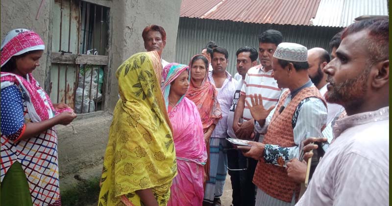 সাদিপুরে ইমতিয়াজ বকুলের গণসংযোগ ও বুকলেট বিতরণ