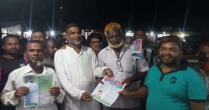 বোদায় বিএনপির ৩১ দফা'র লিফলেট বিতরণ