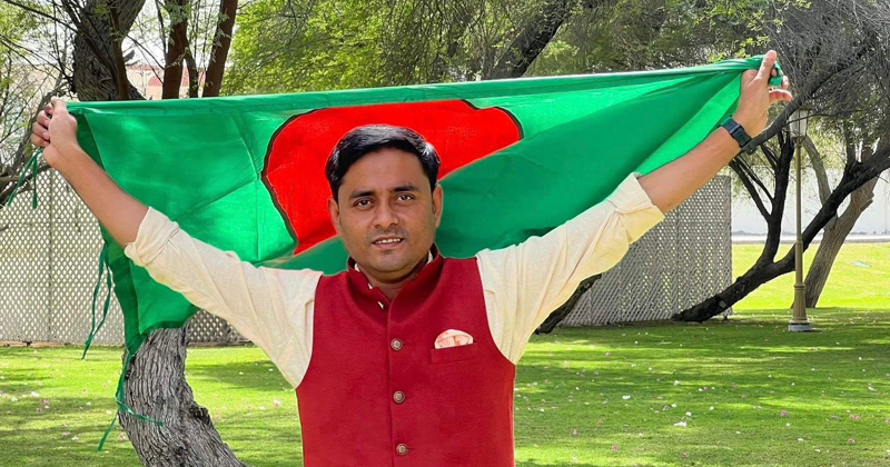 প্রবাসী সাংবাদিক ও ছড়াকার লুৎফুর রহমান। ছবি : প্রতিনিধি