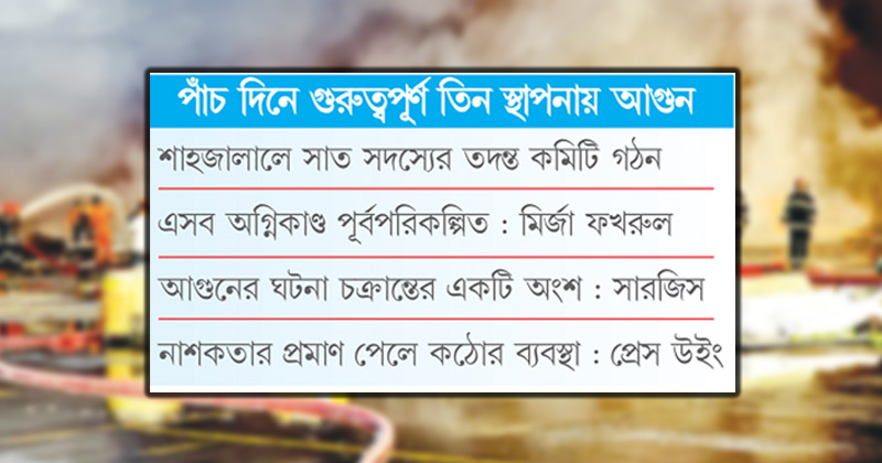 ষড়যন্ত্রে দগ্ধ দেশ