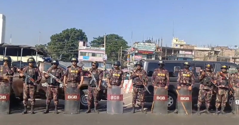 ভাঙ্গায় লকডাউনের প্রভাব নেই জনজীবনে, মহাসড়কে কঠোর নিরাপত্তা