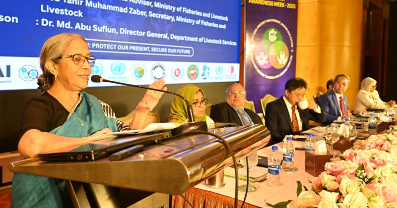 মৎস্য ও প্রাণিসম্পদ উপদেষ্টা ফরিদা আখতার। ছবি: প্রতিবেদক