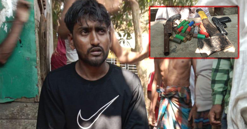 গজারিয়ায় অস্ত্র-গুলিসহ জনতার হাতে ডাকাত আটক