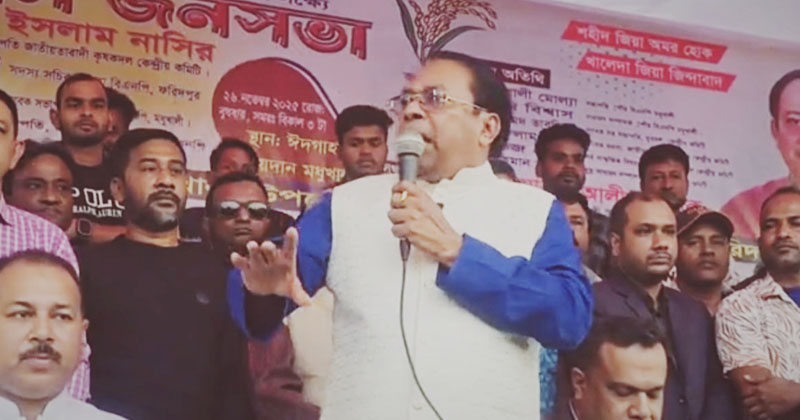 বিএনপি যে কথা দেয় সে কথা রাখে : নাসিরুল ইসলাম