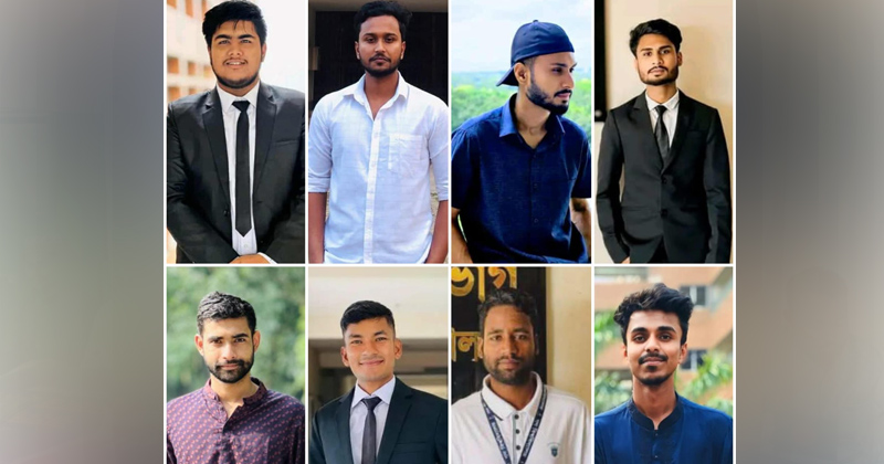র‍্যাগিংয়ে অভিযুক্ত শিক্ষার্থীরা। ছবি: প্রতিনিধি