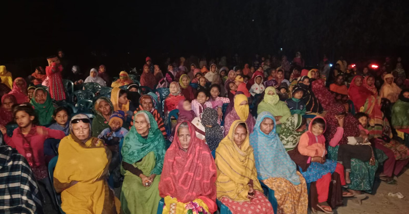 নীলফামারী উন্নয়ন মঞ্চের উদ্যোগে আয়োজিত পথসভা ও উঠান বৈঠক