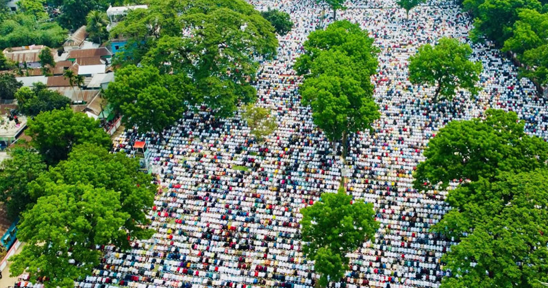 ঐতিহাসিক শোলাকিয়া ময়দানে ছয় লাখের বেশি মুসল্লির ঢল