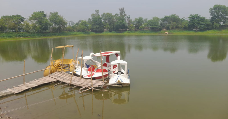 সরোবরের প্যাডেল বোট