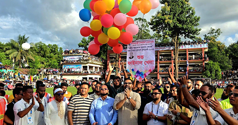 ফুটবল টুর্নামেন্ট ফাইনাল খেলার উদ্বোধনে আমিনুল হক