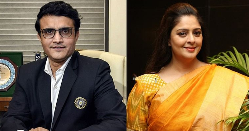 সৌরভ গাঙ্গুলি ও অভিনেত্রী হাসিনা নাগমা