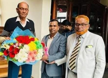সাবেক মুক্তিযুদ্ধ বিষয়ক প্রতিমন্ত্রী এবি তাজুল ইসলামের সাথে ছিদ্দিকুর রহমান